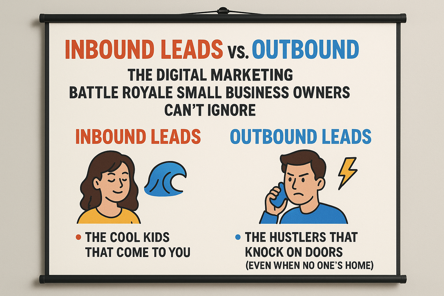 Inbound Leads vs. Outbound Leads: The Digital Marketing Battle Royale Small Business Owners Can’t Ignore 1
